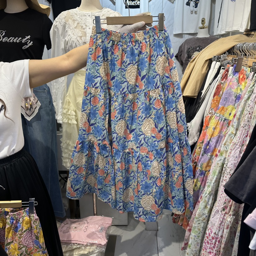 COCO HOLIC韓國東大門直郵女士新品26夏季熱賣時尚長裙印花COCO HOLIC長裙