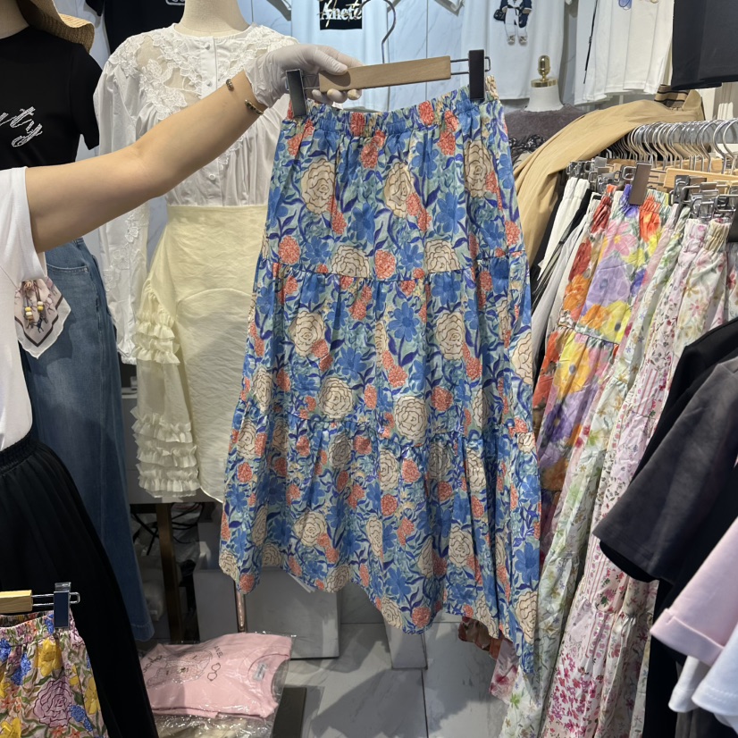 COCO HOLIC韓國東大門直郵女士新品26夏季熱賣時尚長裙印花COCO HOLIC長裙圖色3