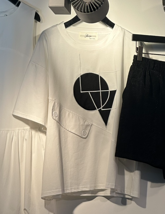 空韓國東大門代購女裝新款時尚熱賣休閑26春夏推薦人氣T恤BAKHAT恤圖色3