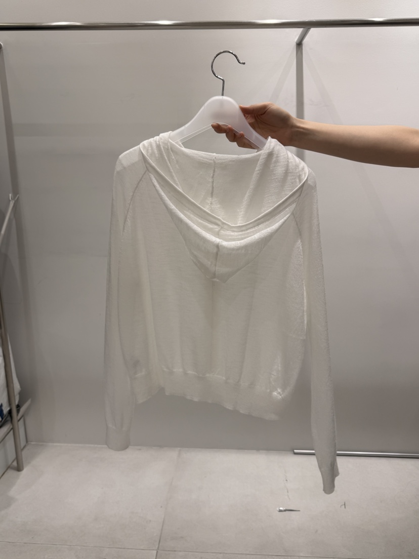 WOOD SAGE韓國代購女裝新款推薦人氣針織衫拉鏈亞麻連帽WOOD SAGE針織衫