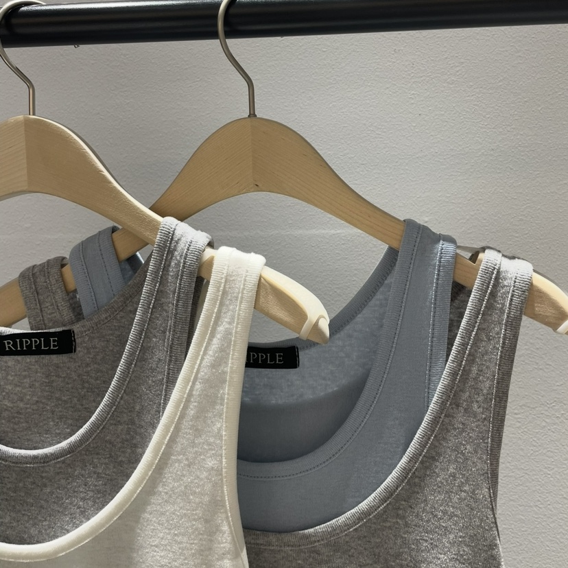 RIPPLE-P韓國東大門代購女士新款時尚推薦吊帶背心假兩件RIPPLE-P吊帶/背心