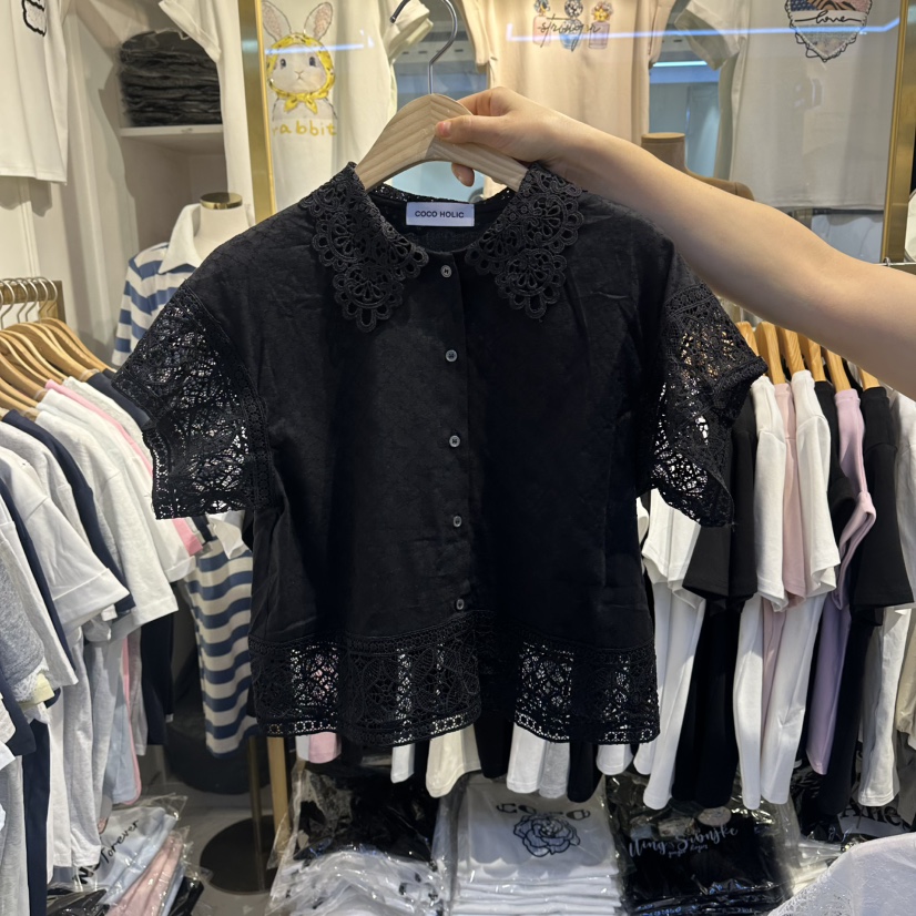 COCO HOLIC韓國直郵實拍女裝新品26春夏職業人氣襯衫蕾絲衫COCO HOLIC襯衫/蕾絲衫圖色2