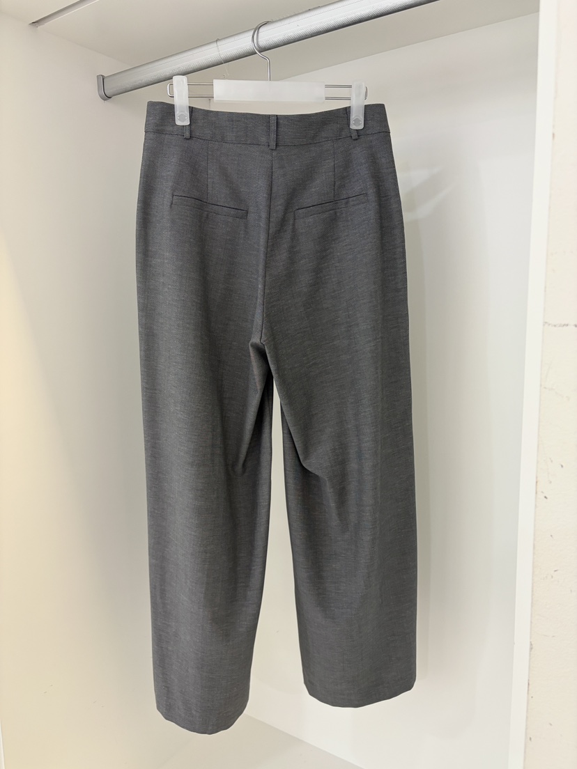 NORMAL韓國直郵女士新款人氣職業26春夏休閑褲亞麻布褶裥NORMAL休閑褲