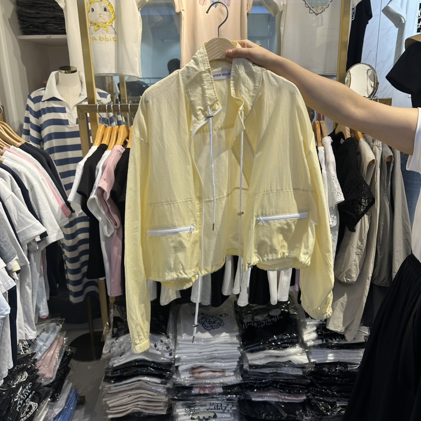 COCO HOLIC韓國直郵女士新款人氣26春夏休閑時尚夾克防風衣COCO HOLIC夾克圖色1