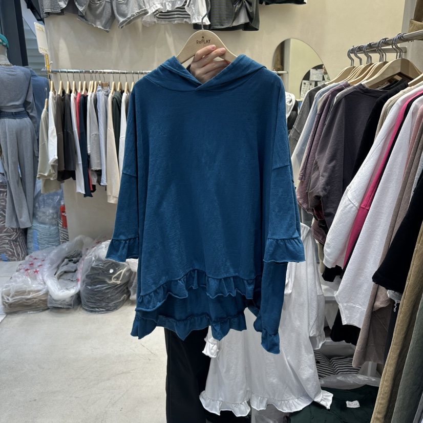 REPLAY韓國東大門代購女士新款職業時尚休閑26春夏T恤毛絨REPLAYT恤圖色2