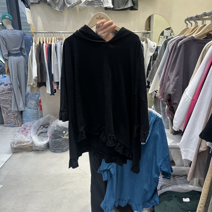 REPLAY韓國東大門代購女士新款職業時尚休閑26春夏T恤毛絨REPLAYT恤圖色3