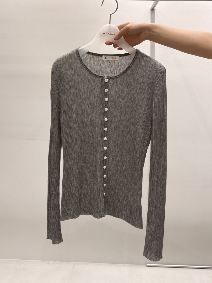 WOOD SAGE韓國東大門直郵女士新品26夏季時尚職業長袖T恤WOOD SAGE長袖T恤圖色1