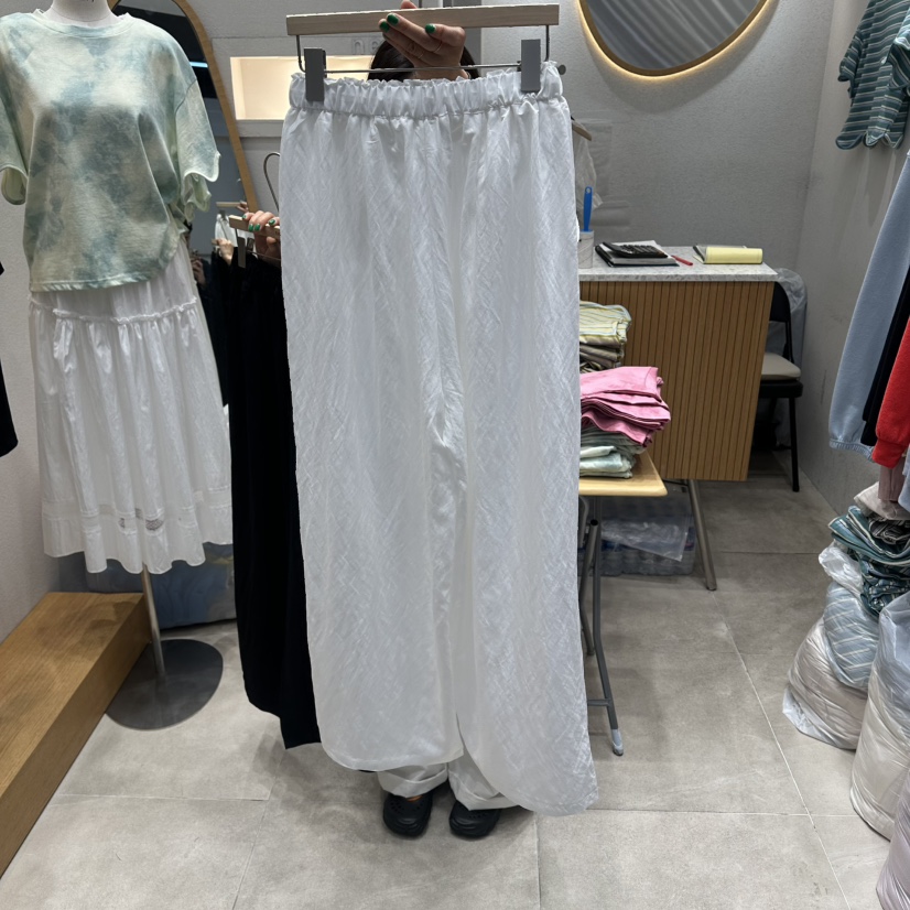 NEAR韓國東大門直郵女士新品時尚熱賣職業26春夏休閑褲系帶NEAR休閑褲