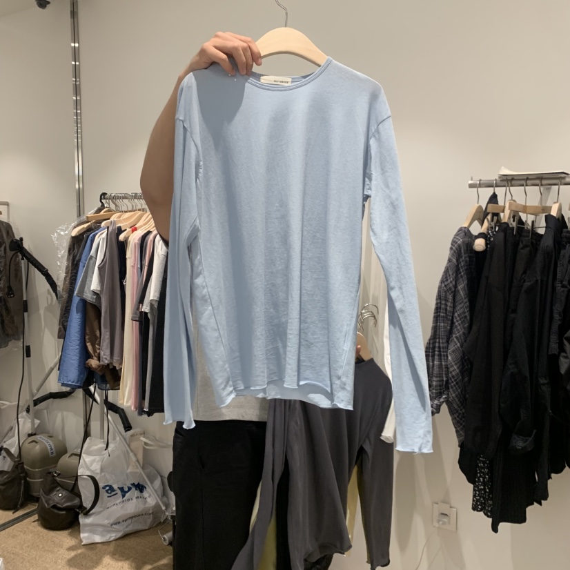 SELF SERVICE韓國東大門代購女士新款時尚26春夏長袖T恤SELF SERVICE長袖T恤圖色2