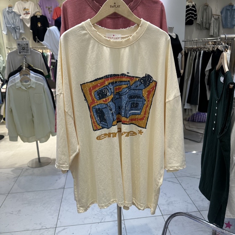 REPLAY韓國代購女士新款休閑人氣26夏季職業推薦時尚26春夏T恤REPLAYT恤圖色2