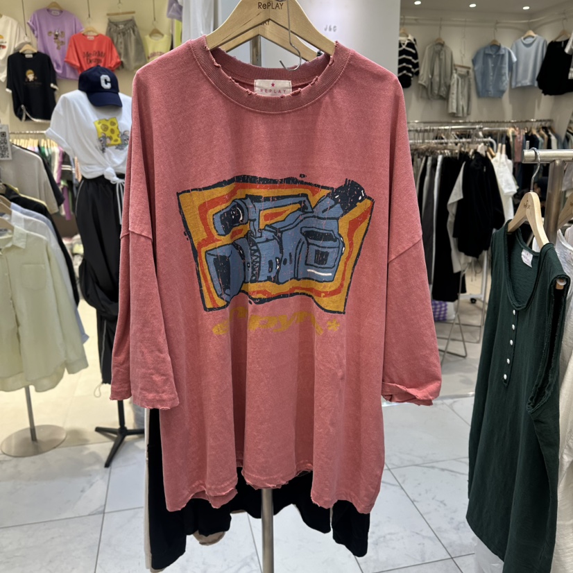 REPLAY韓國代購女士新款休閑人氣26夏季職業推薦時尚26春夏T恤REPLAYT恤圖色3