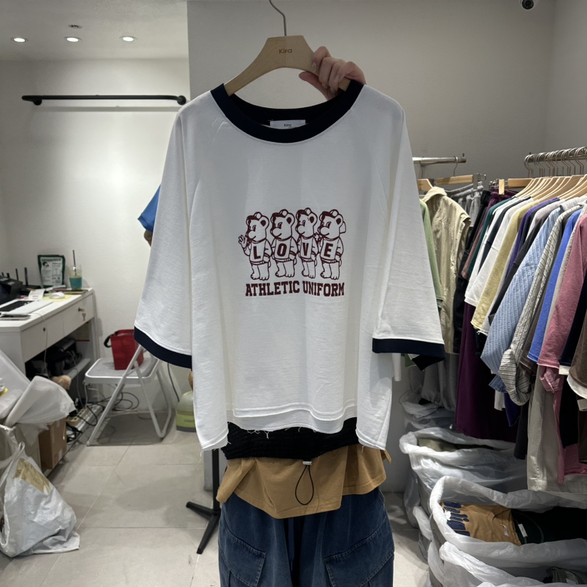 IN KIRA韓國代購女士新品職業26春夏推薦人氣熱賣26夏季T恤IN KIRAT恤圖色1