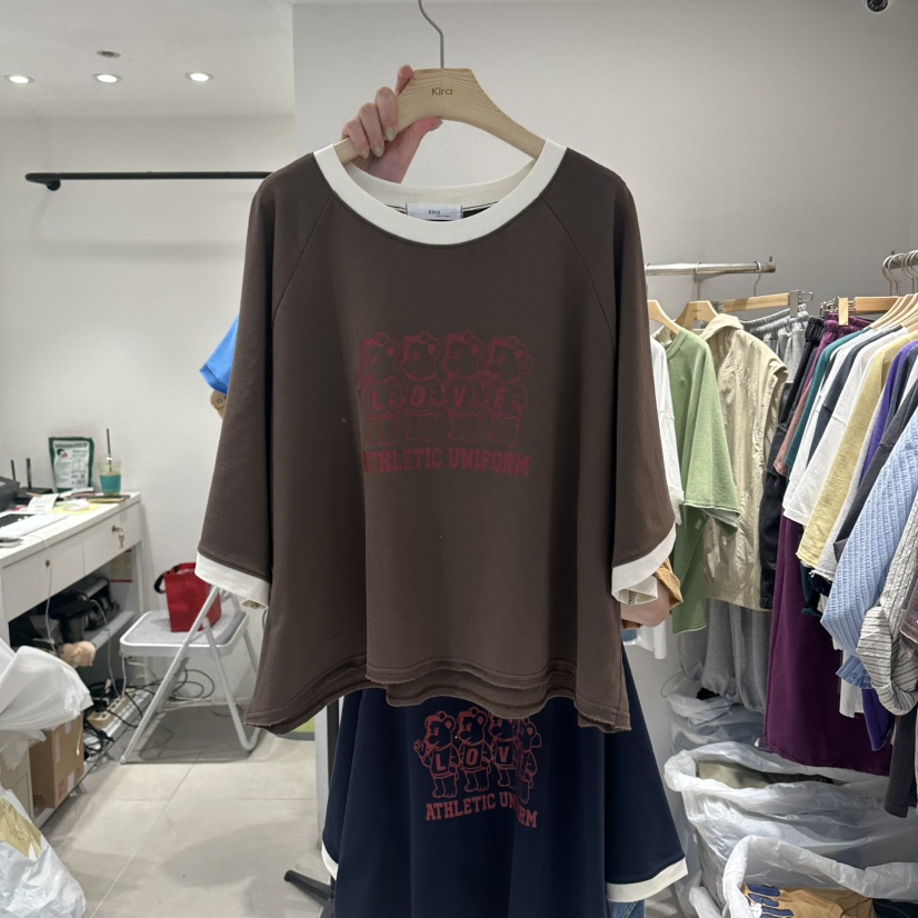 IN KIRA韓國代購女士新品職業26春夏推薦人氣熱賣26夏季T恤IN KIRAT恤圖色2