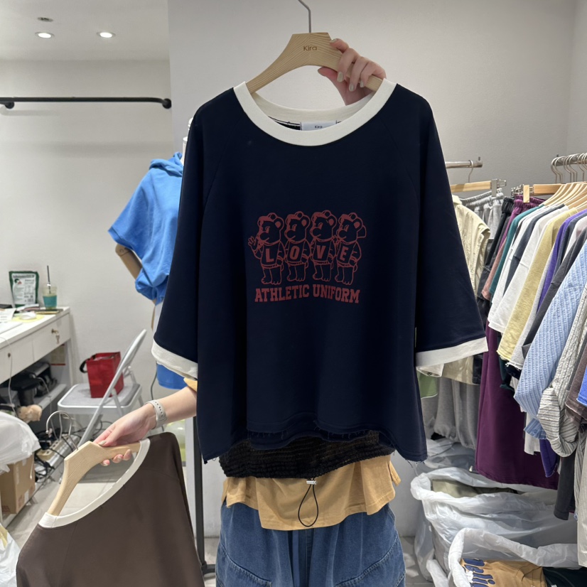 IN KIRA韓國代購女士新品職業26春夏推薦人氣熱賣26夏季T恤IN KIRAT恤圖色3