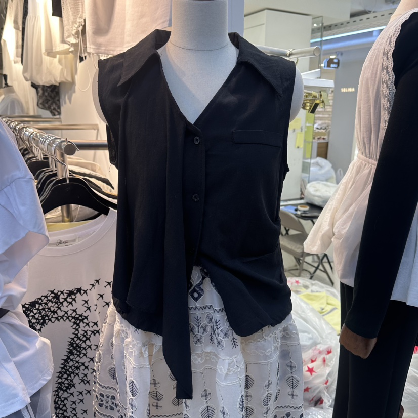 空韓國直郵女裝新款熱賣26春夏人氣推薦職業吊帶背心荷葉邊BAKHA吊帶/背心圖色2