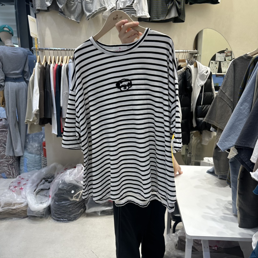 REPLAY韓國直郵女士新品休閑職業熱賣26夏季推薦人氣26春夏T恤REPLAYT恤圖色1