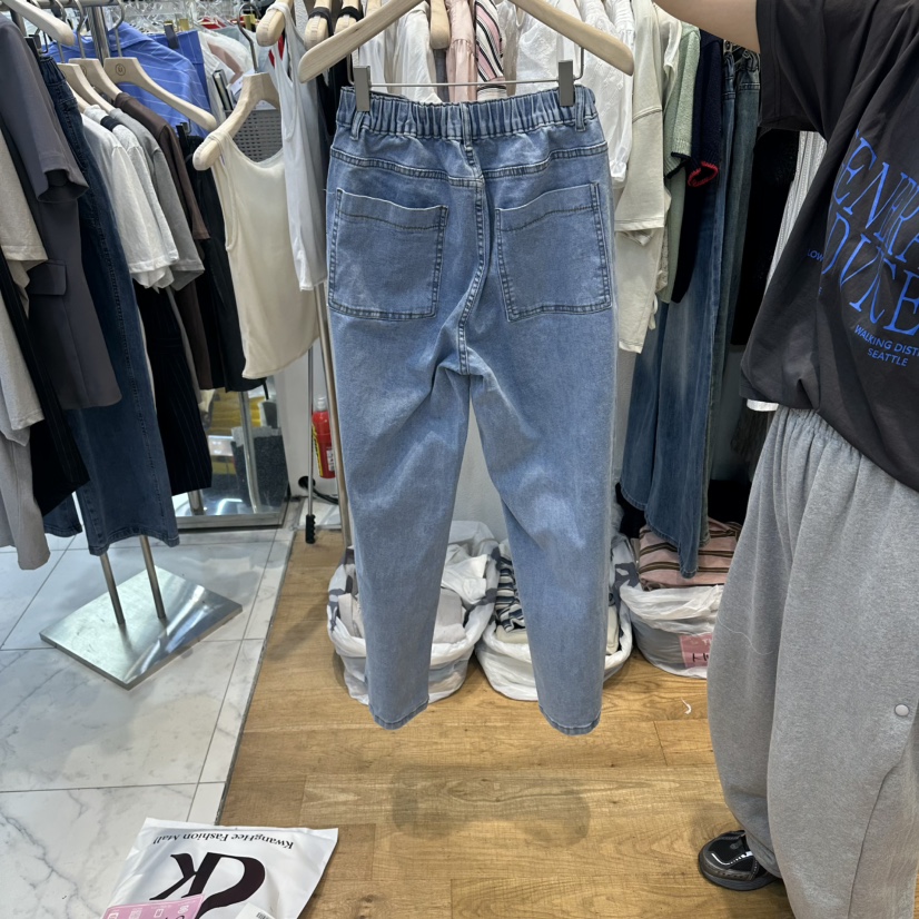 THE MOST-Q東大門實拍韓國女裝新款時尚推薦牛仔褲口袋THE MOST牛仔褲