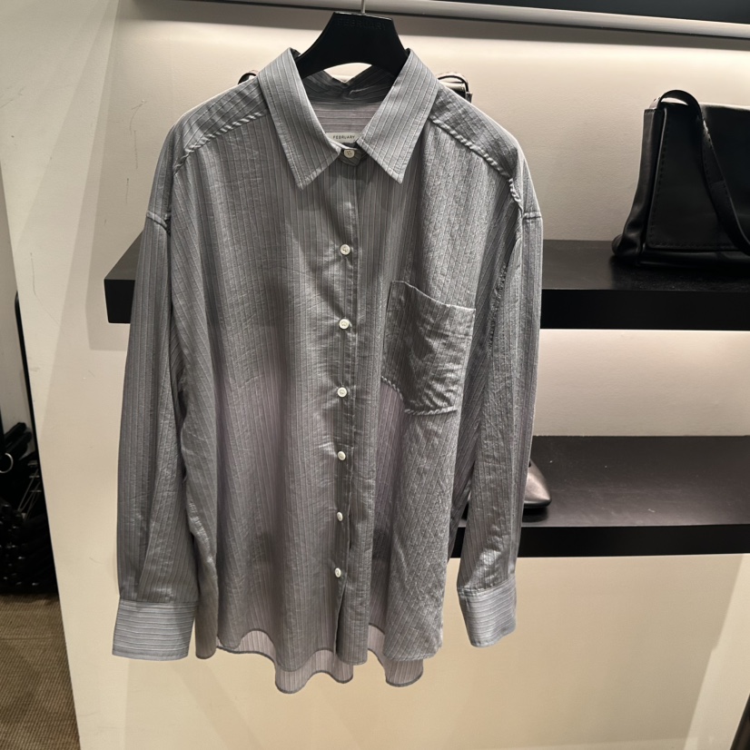 FEBRUARY 11韓國東大門直郵女士新款26春夏職業襯衫蕾絲衫FEBRUARY 11襯衫/蕾絲衫圖色3深灰色