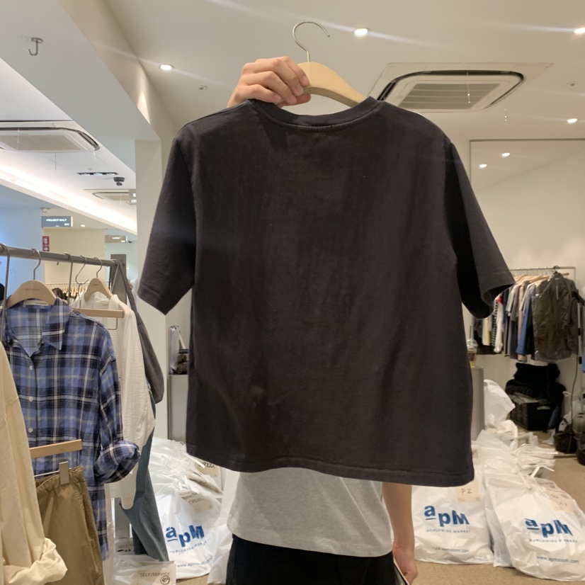 SELF SERVICE韓國東大門直郵女裝新款26春夏熱賣職業T恤SELF SERVICET恤