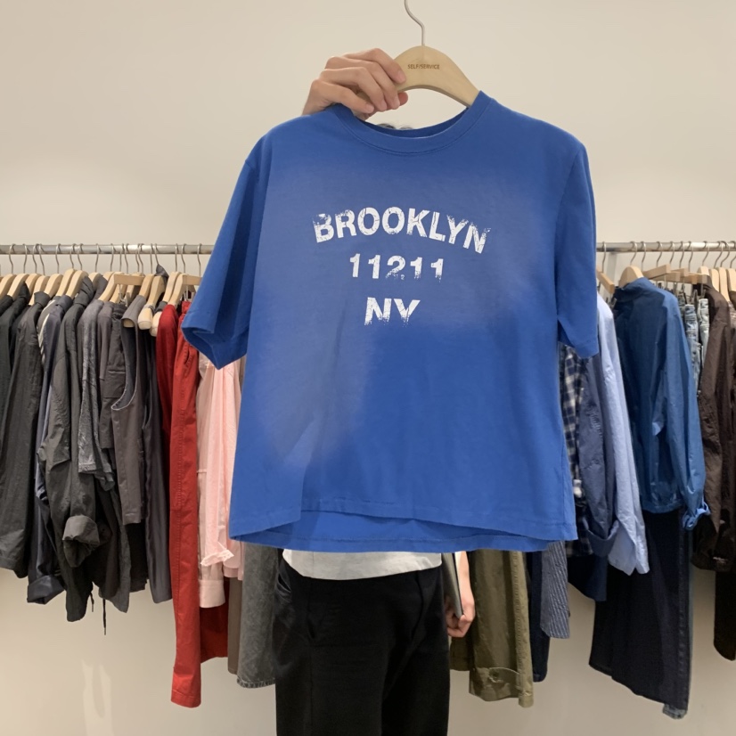 SELF SERVICE韓國東大門直郵女裝新款26春夏熱賣職業T恤SELF SERVICET恤圖色2