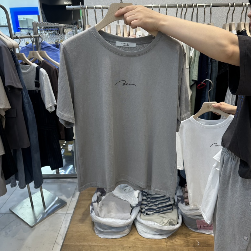 THE MOST-Q韓國直郵女士新款26夏季休閑26春夏職業人氣T恤THE MOSTT恤圖色2