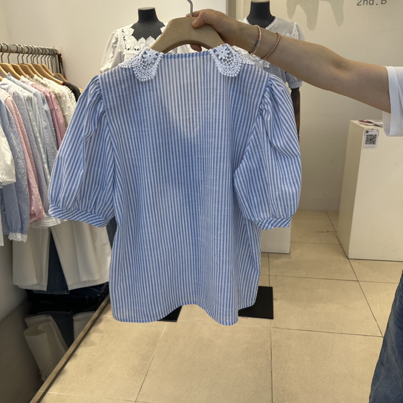 2nd B-S韓國直郵女裝新款26夏季人氣職業26春夏襯衫蕾絲衫2nd B-S襯衫/蕾絲衫