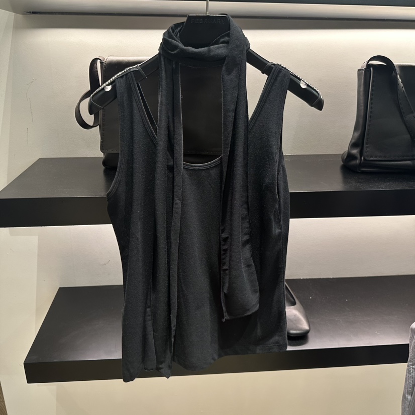 FEBRUARY 11韓國直郵女裝新款人氣26夏季吊帶背心含圍巾亞麻FEBRUARY 11吊帶/背心圖色2