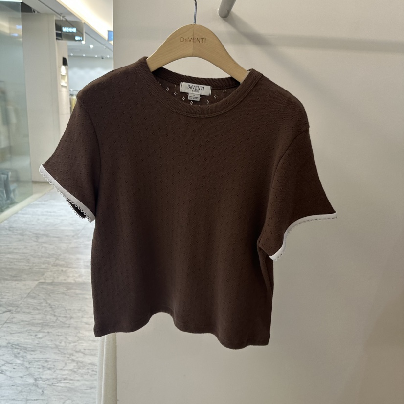 DE VENTI東大門實拍韓國女士新款26春夏推薦休閑人氣T恤DE VENTIT恤圖色4