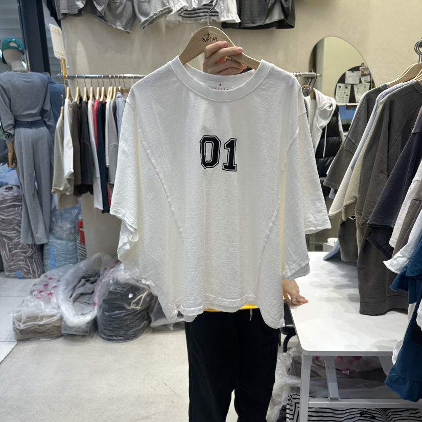 REPLAY韓國東大門代購女士新品時尚26春夏熱賣26夏季休閑T恤REPLAYT恤圖色1