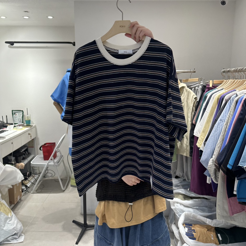 IN KIRA韓國直郵實拍女士新品時尚26春夏人氣職業休閑T恤IN KIRAT恤圖色2