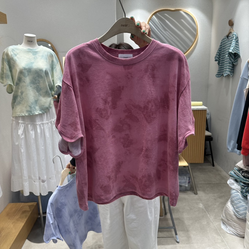 NEAR韓國直郵女裝新品人氣26春夏推薦時尚職業熱賣休閑T恤NEART恤圖色1