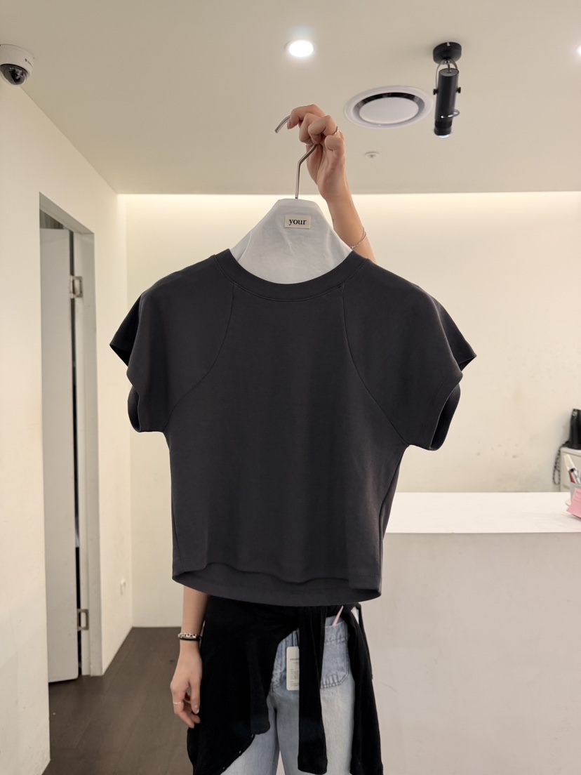 YOUR-P韓國東大門直郵女裝新品休閑人氣26夏季熱賣推薦T恤YOUR-PT恤圖色3墨色