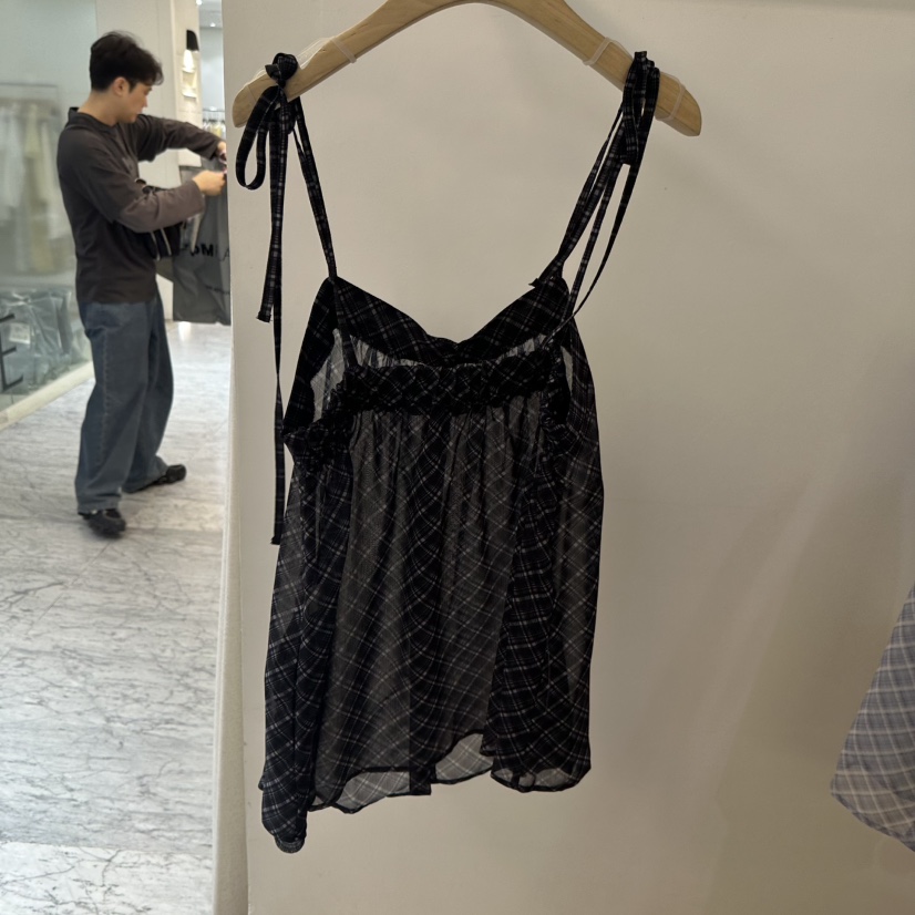 DE VENTI韓國直郵實拍女裝新品休閑職業熱賣推薦連衣裙格子DE VENTI連衣裙