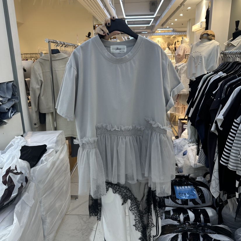 空韓國直郵女士新款推薦休閑職業人氣熱賣26春夏時尚26夏季T恤BAKHAT恤圖色2