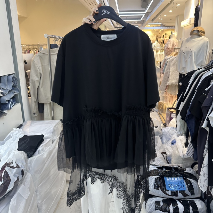 空韓國直郵女士新款推薦休閑職業人氣熱賣26春夏時尚26夏季T恤BAKHAT恤圖色3