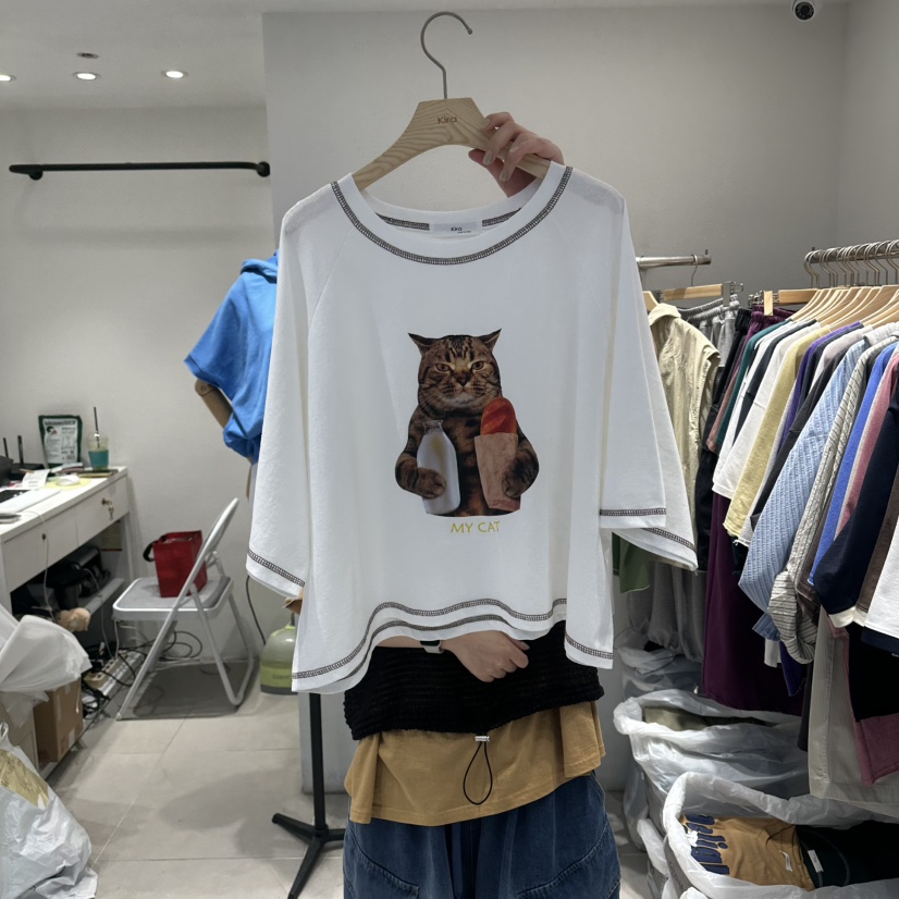 IN KIRA韓國直郵女裝新款職業26夏季休閑熱賣推薦人氣T恤IN KIRAT恤圖色3