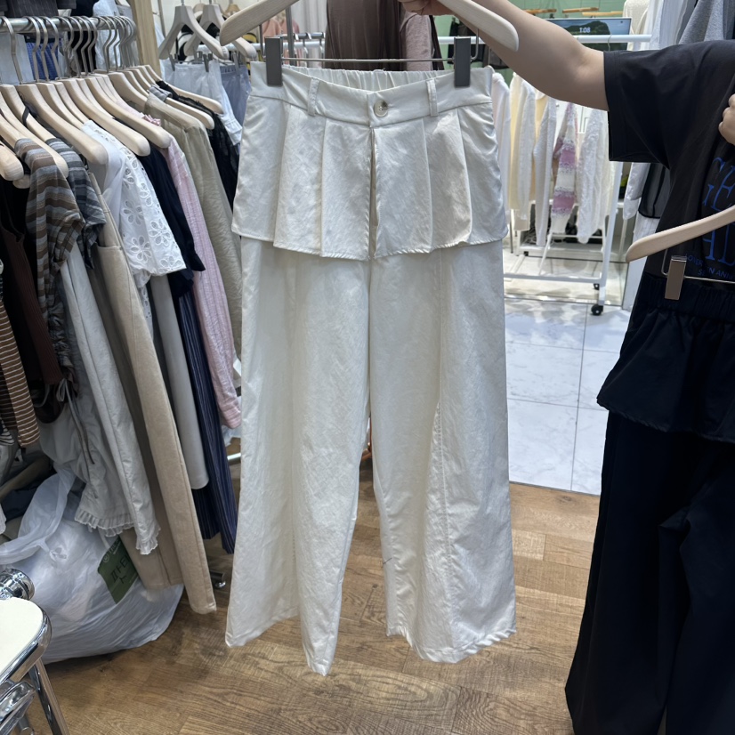 THE MOST-Q東大門實拍韓國女裝新款休閑26春夏人氣裙褲THE MOST裙褲圖色1米色