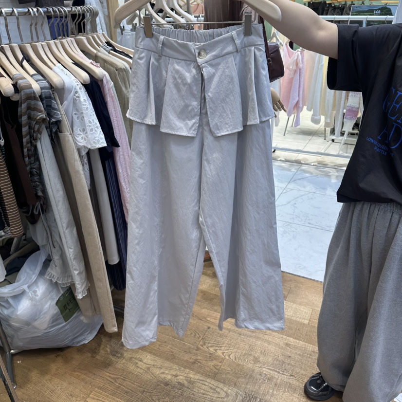 THE MOST-Q東大門實拍韓國女裝新款休閑26春夏人氣裙褲THE MOST裙褲圖色4灰色