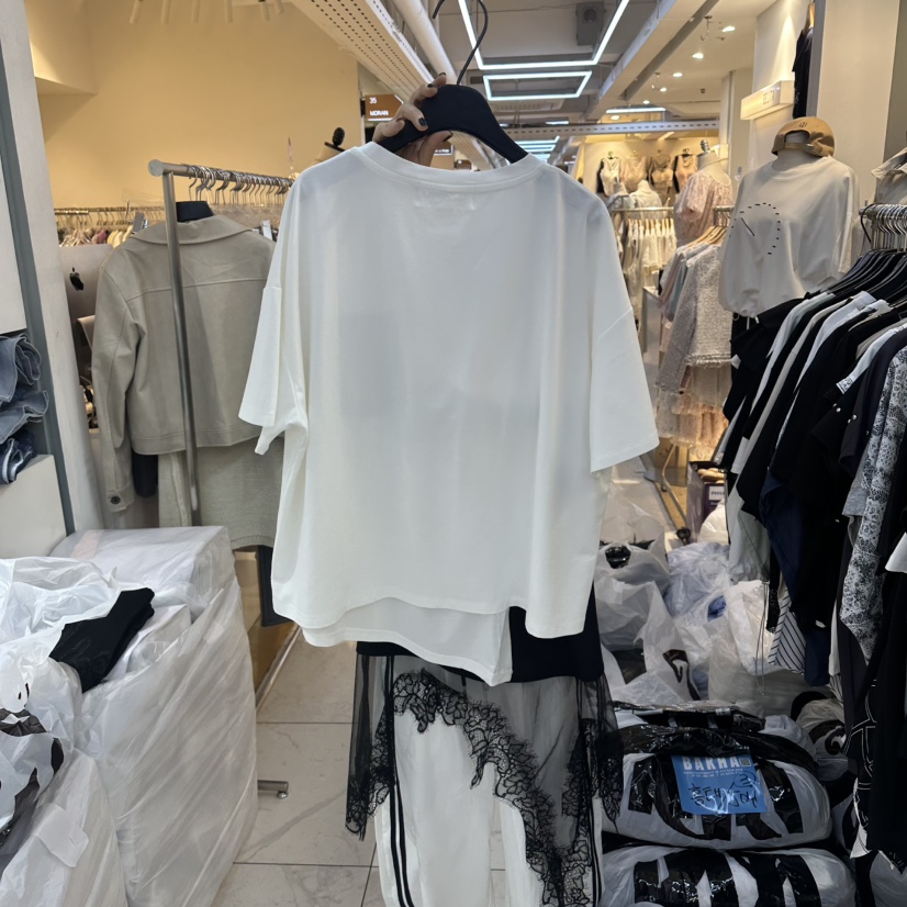 空韓國代購女裝新品休閑推薦26春夏熱賣時尚26夏季T恤口袋BAKHAT恤