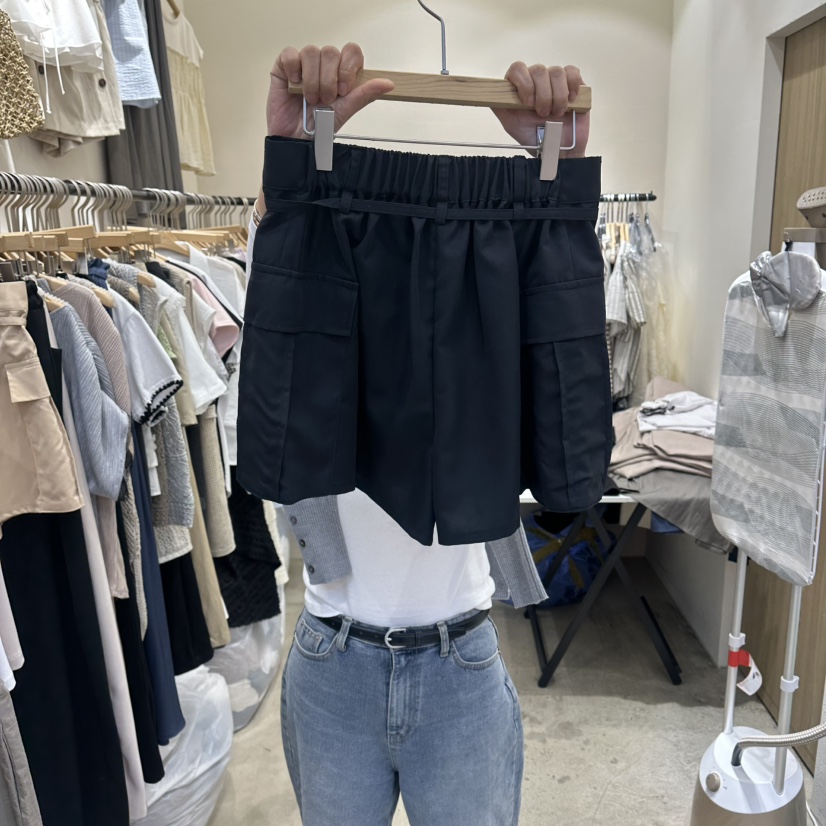 HOLYBANANA韓國直郵女裝新款休閑時尚26春夏熱賣短褲含腰繩groovy.H/HOLYBANANA短褲