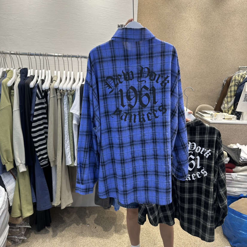 HEIL韓國直郵女士新款人氣26春夏休閑推薦襯衫蕾絲衫亞麻布HEIL襯衫/蕾絲衫