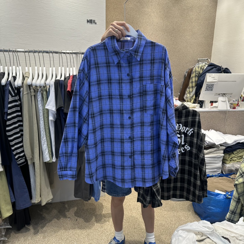 HEIL韓國直郵女士新款人氣26春夏休閑推薦襯衫蕾絲衫亞麻布HEIL襯衫/蕾絲衫圖色3