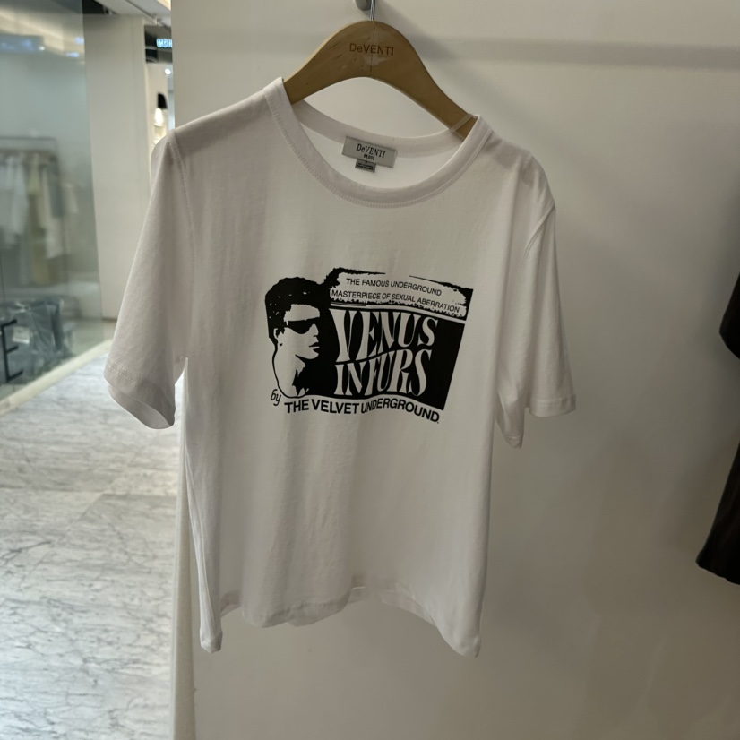 DE VENTI韓國代購女士新品熱賣推薦休閑人氣職業26夏季T恤DE VENTIT恤圖色1