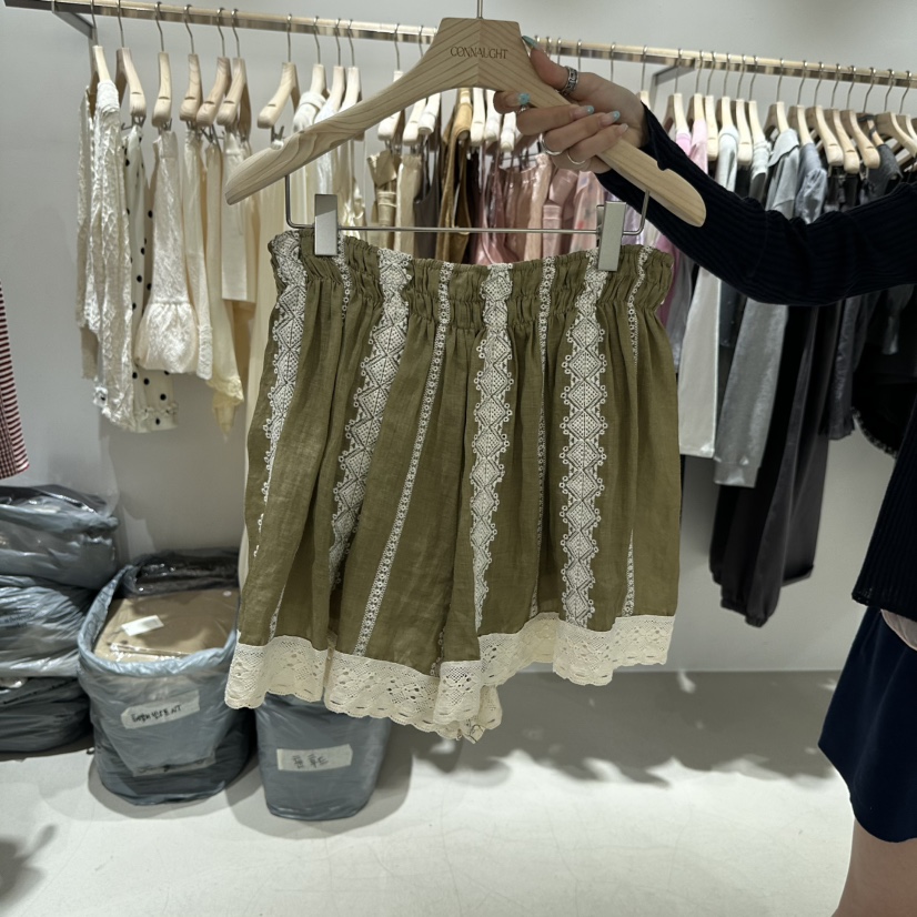 CONNAUGHT/DAILYJUD韓國東大門代購女士新品26夏季短褲蕾絲CONNAUGHT/DAILYJUD短褲圖色1