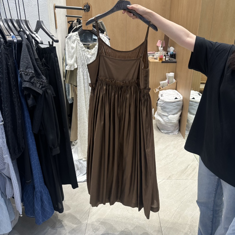 TRIPLE SEVEN韓國直郵女士新品人氣休閑時尚推薦連衣裙褶裥TRIPLE SEVEN連衣裙