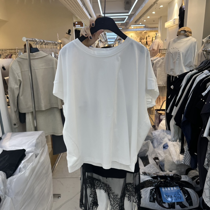 空韓國直郵實拍女裝新品推薦職業熱賣時尚人氣26夏季T恤雪紡BAKHAT恤圖色1