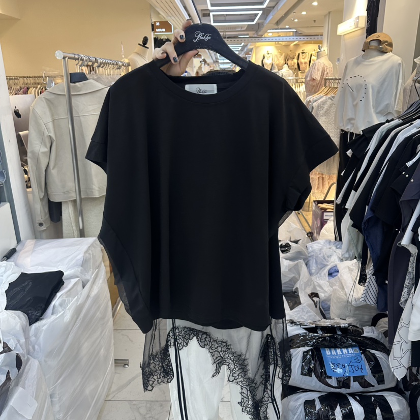 空韓國直郵實拍女裝新品推薦職業熱賣時尚人氣26夏季T恤雪紡BAKHAT恤圖色2