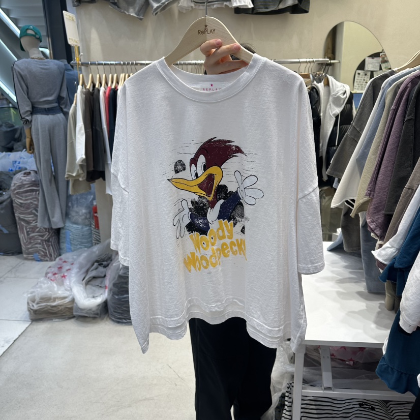 REPLAY韓國直郵實拍女士新款26夏季熱賣職業時尚休閑推薦T恤REPLAYT恤圖色1