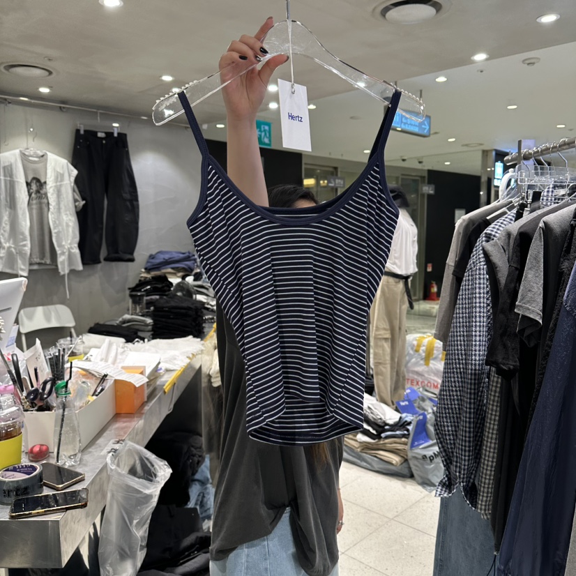HERTZ-P韓國直郵女裝新品休閑人氣職業26春夏吊帶背心U領HERTZ-P吊帶/背心