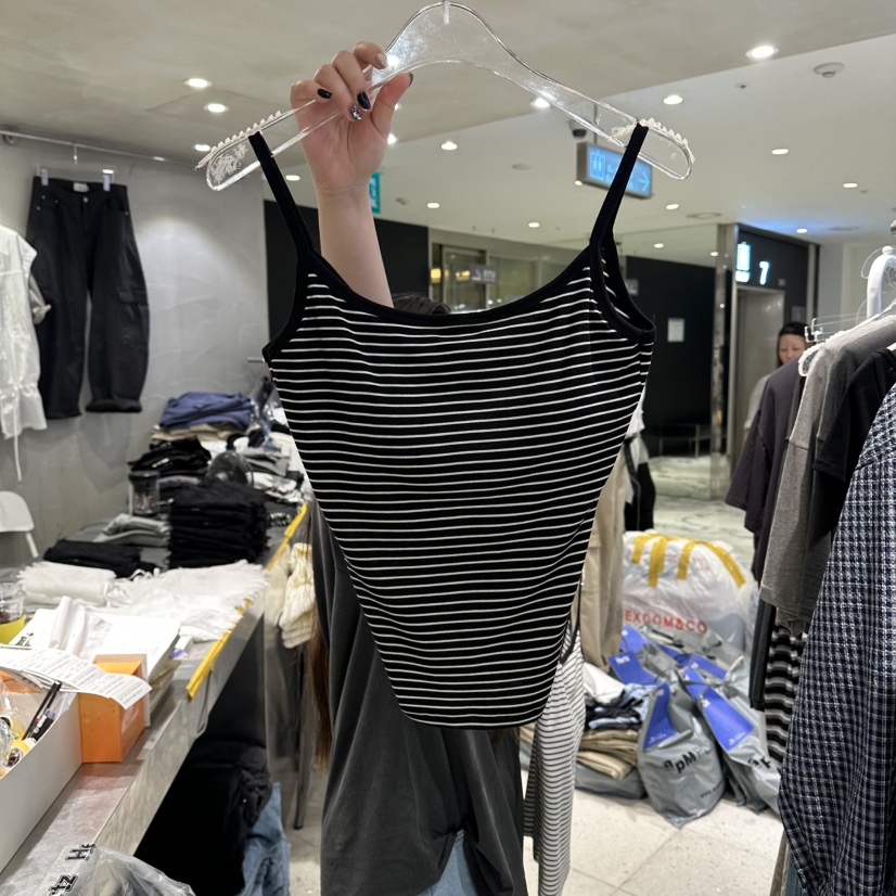 HERTZ-P韓國直郵女裝新品休閑人氣職業26春夏吊帶背心U領HERTZ-P吊帶/背心圖色2